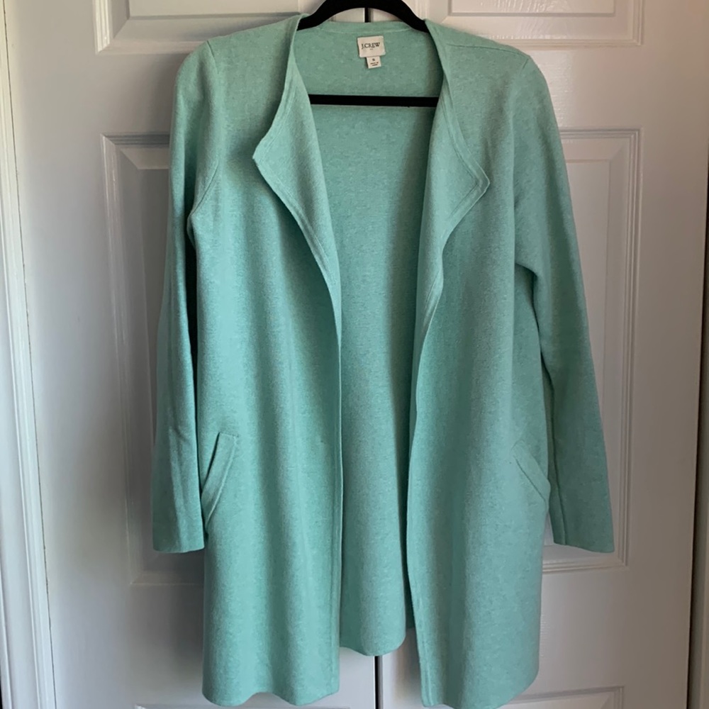 J. Crew Mint Sweater Jacket - Size S